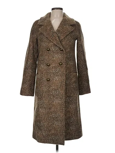 Pre-owned Talbots Wool Coat In Brown