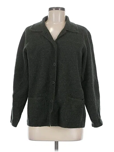 Pre-owned Talbots Wool Coat In Green