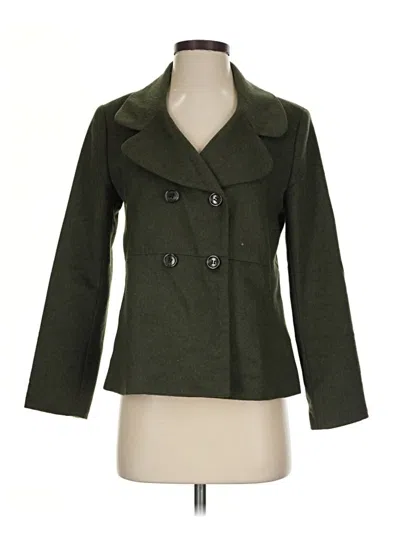 Pre-owned Talbots Wool Coat In Green