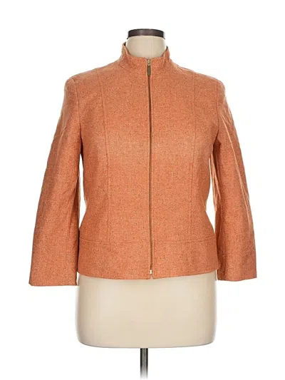 Pre-owned Talbots Wool Coat In Orange