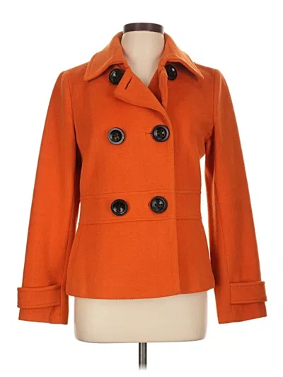 Pre-owned Talbots Wool Coat In Orange