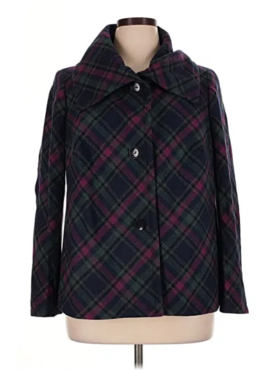 Pre-owned Talbots Wool Coat In Purple