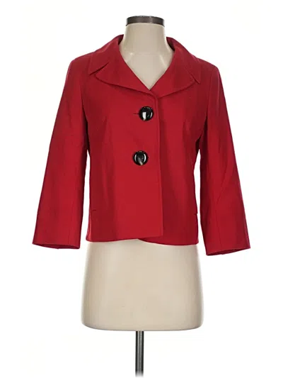 Pre-owned Talbots Wool Coat In Red