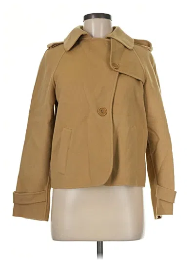 Pre-owned Talbots Wool Coat In Tan