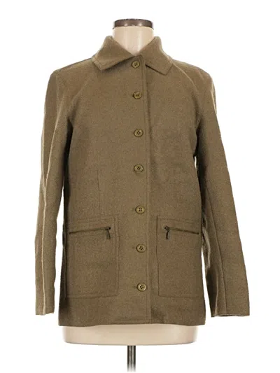 Pre-owned Talbots Wool Coat In Tan