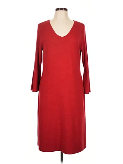 Pre-owned Talbots Wool Dress In Red