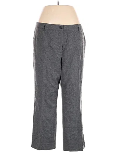 Pre-owned Talbots Wool Pants In Gray