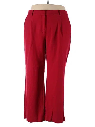 Pre-owned Talbots Wool Pants In Red
