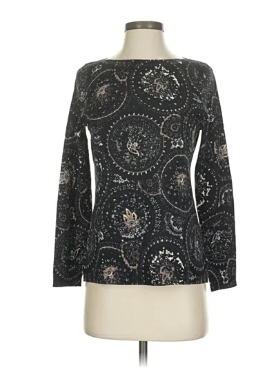 Pre-owned Talbots Wool Pullover Sweater In Black