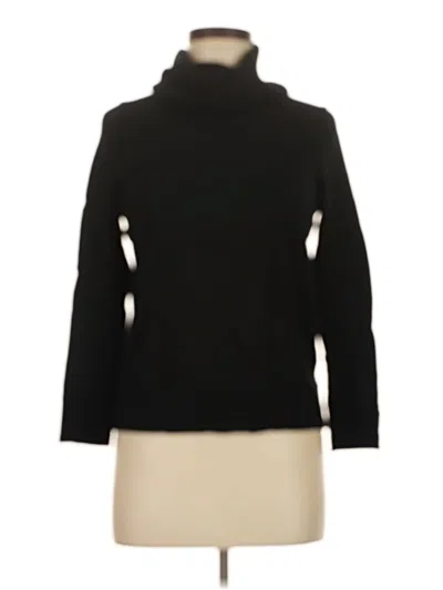 Pre-owned Talbots Wool Pullover Sweater In Black