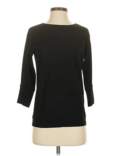 Pre-owned Talbots Wool Pullover Sweater In Black