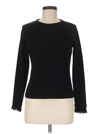 Pre-owned Talbots Wool Pullover Sweater In Black