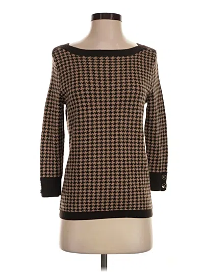 Pre-owned Talbots Wool Pullover Sweater In Brown