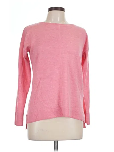 Pre-owned Talbots Wool Pullover Sweater In Pink