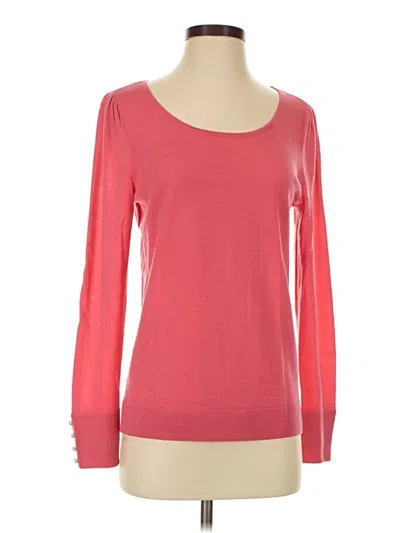 Pre-owned Talbots Wool Pullover Sweater In Pink