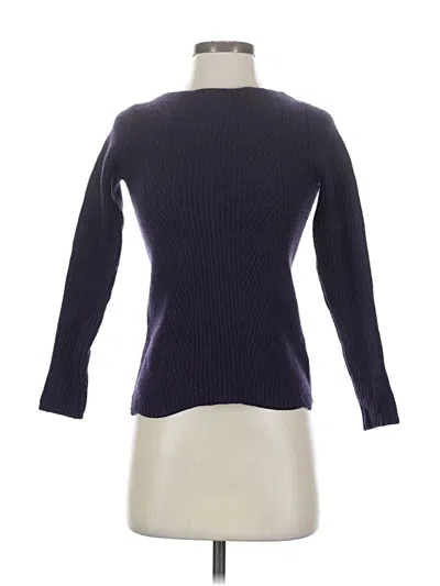 Pre-owned Talbots Wool Pullover Sweater In Purple