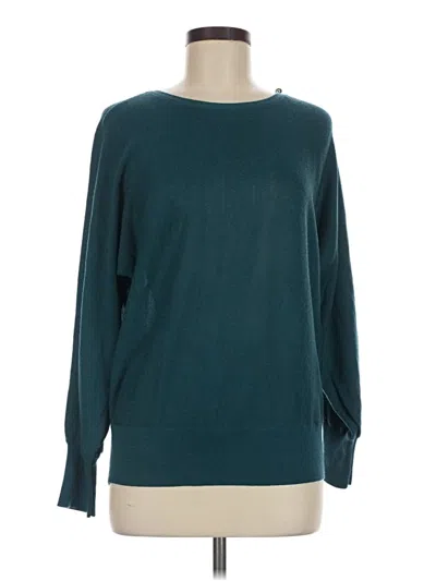 Pre-owned Talbots Wool Pullover Sweater In Teal