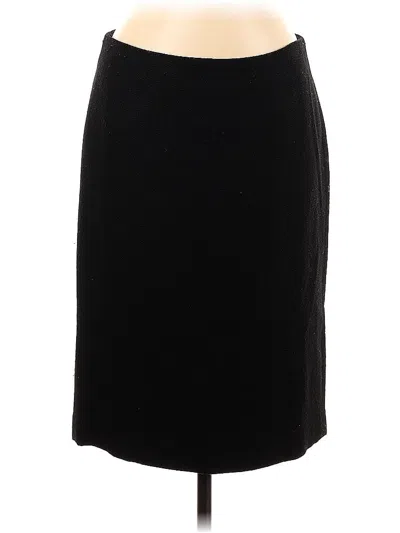 Pre-owned Talbots Wool Skirt In Black