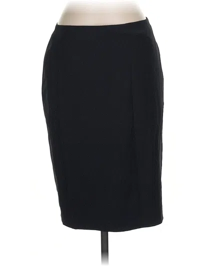 Pre-owned Talbots Wool Skirt In Black