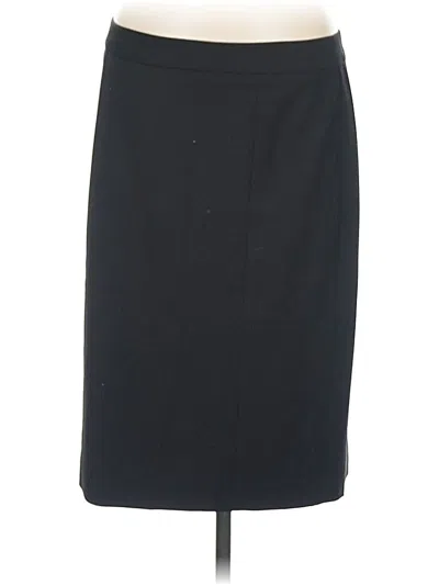 Pre-owned Talbots Wool Skirt In Black