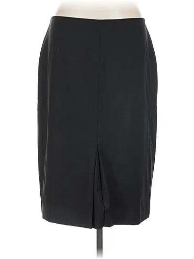 Pre-owned Talbots Wool Skirt In Black