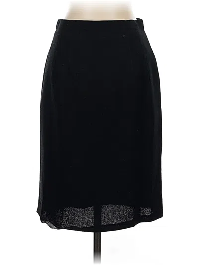 Pre-owned Talbots Wool Skirt In Black
