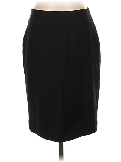 Pre-owned Talbots Wool Skirt In Black