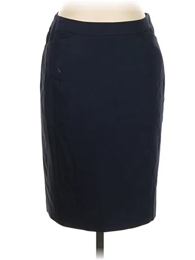 Pre-owned Talbots Wool Skirt In Black