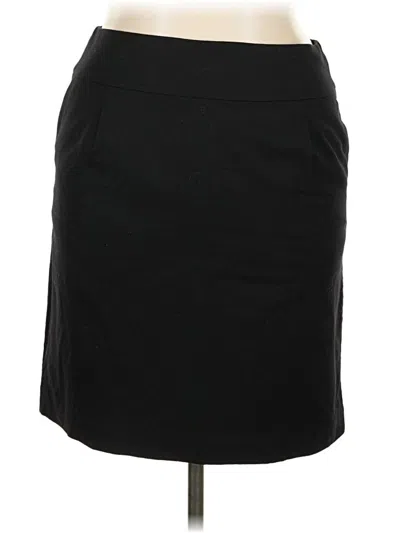 Pre-owned Talbots Wool Skirt In Black