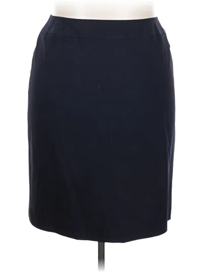 Pre-owned Talbots Wool Skirt In Black