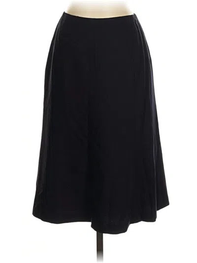 Pre-owned Talbots Wool Skirt In Black
