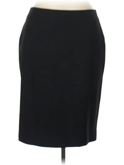 Pre-owned Talbots Wool Skirt In Black