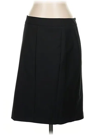 Pre-owned Talbots Wool Skirt In Black
