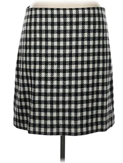 Pre-owned Talbots Wool Skirt In Black