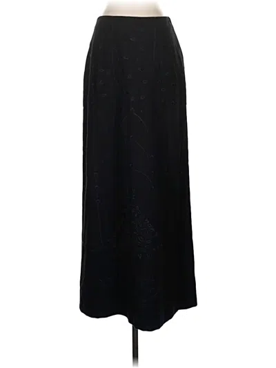 Pre-owned Talbots Wool Skirt In Black
