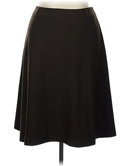 Pre-owned Talbots Wool Skirt In Black
