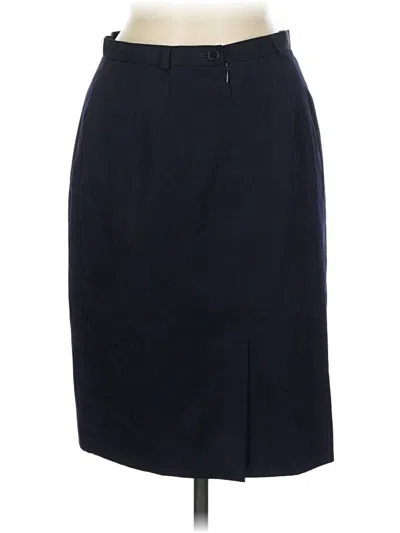 Pre-owned Talbots Wool Skirt In Black