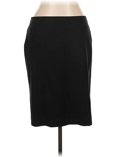 Pre-owned Talbots Wool Skirt In Black