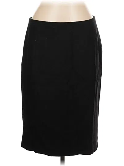Pre-owned Talbots Wool Skirt In Black