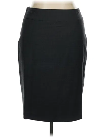 Pre-owned Talbots Wool Skirt In Black