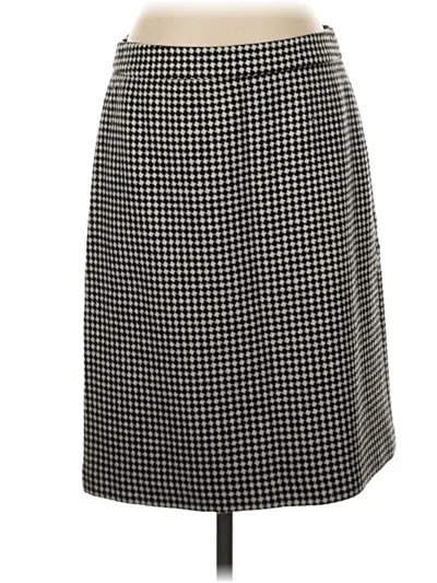 Pre-owned Talbots Wool Skirt In Black