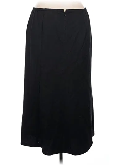 Pre-owned Talbots Wool Skirt In Black