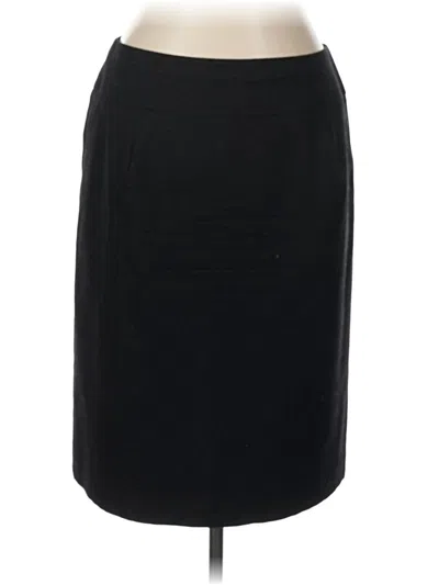 Pre-owned Talbots Wool Skirt In Black