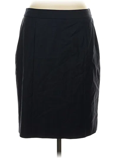 Pre-owned Talbots Wool Skirt In Black