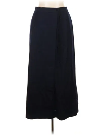 Pre-owned Talbots Wool Skirt In Black