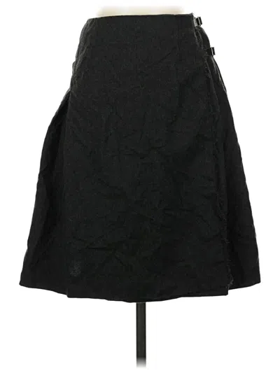 Pre-owned Talbots Wool Skirt In Black