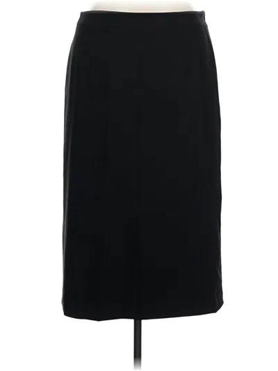 Pre-owned Talbots Wool Skirt In Black