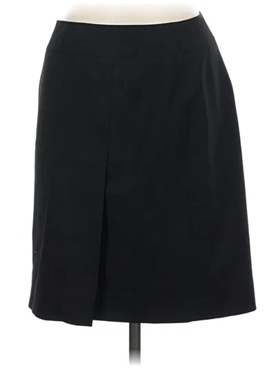 Pre-owned Talbots Wool Skirt In Black