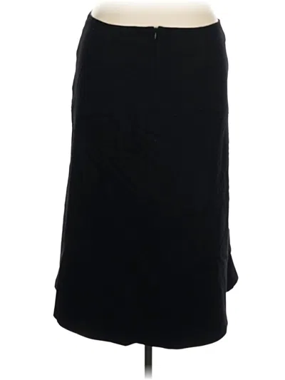 Pre-owned Talbots Wool Skirt In Black