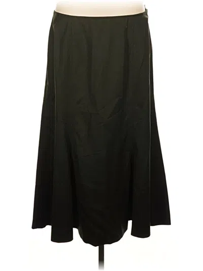 Pre-owned Talbots Wool Skirt In Black